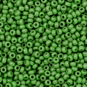 Miyuki 11/0 rocailles Opaque green 11-411