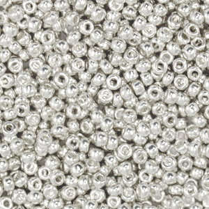 Miyuki 11/0 rocailles Bright sterling silver plated 11-961