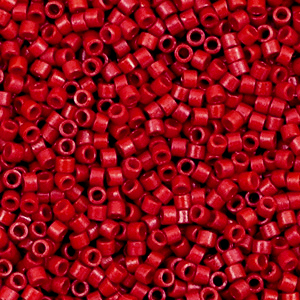 Miyuki kralen 11/0 delica's Opaque sf dyed bright red DB-791