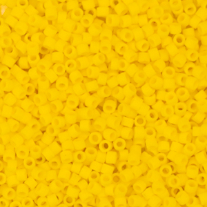 Miyuki kralen 11/0 delica's Opaque matte canary yellow DB-1582