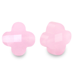 Facet fashion kralen clover Azalea pink