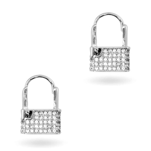 Zirkonia  oorbellen Silver