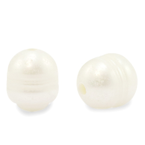 BQ Zoetwater parels rice 12x10mm Natural white