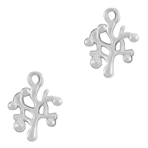 Metaal bedels DQ tree Antiek zilver (nikkelvrij)