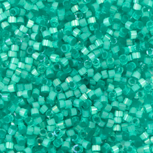 Miyuki kralen 11/0 delica's Silk satin dyed aqua green DB-1813