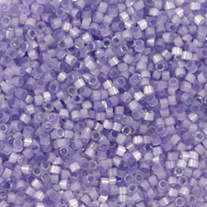 Miyuki kralen 11/0 delica's Silk satin dyed lilac DB-1809