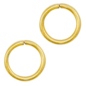 Benodigdheden van Stainless steel Roestvrij staal (RVS) buigring 11mm Goud