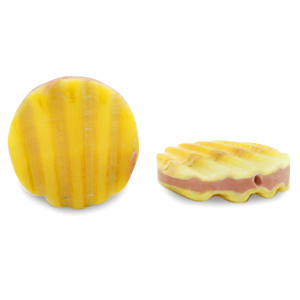 Schelp kralen 20mm Yellow