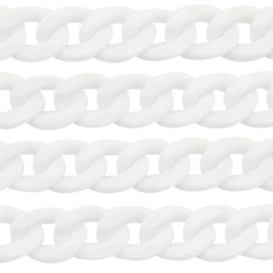 Acryl schakels 22mm White