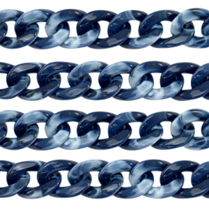 Acryl schakels 19mm Dark blue