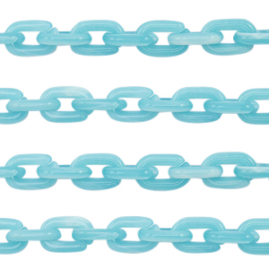 Acryl schakels 15mm Light blue