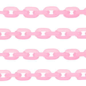 Acryl schakels 15mm Pink