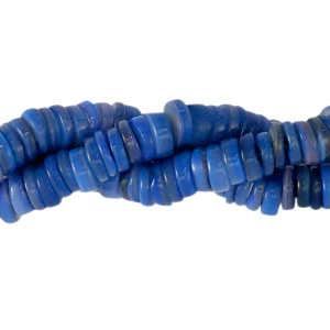 Schelp kralen disc 7mm Montana blue