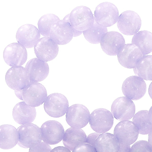 Polaris kralen 6 mm rond Mosso shiny Pastel lilac