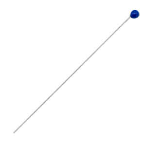 Metaal onderdelen DQ nietstift 52mm Antiek zilver-jeans blue (nikkelvrij)