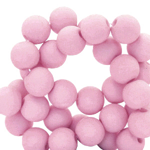 4 mm kralen van acryl matt Lilac rose