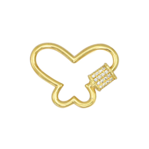 Zirkonia slot butterfly Gold