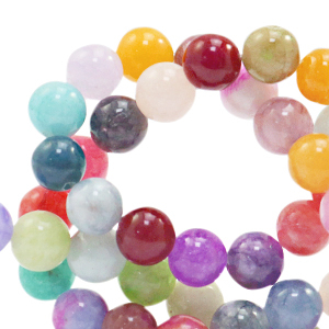 8 mm kralen natuursteen Jade Multicolour