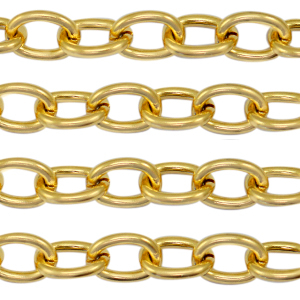 Benodigdheden van Stainless steel Roestvrij staal (RVS) jasseron ankerketting Goud