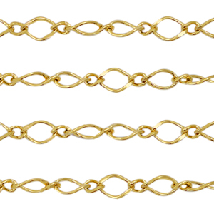 Benodigdheden van Stainless steel Roestvrij staal (RVS) jasseron ankerketting Goud
