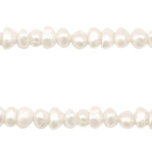 BQ Zoetwater parels verticaal rijggat 5mm Natural white