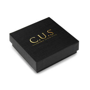 Doos voor sieraden C.U.S&reg; 7x7cm Black-gold