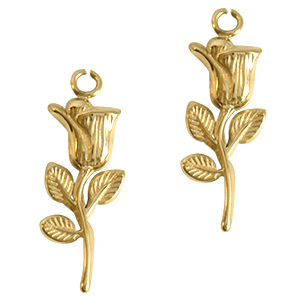 Bedels van Stainless steel Roestvrij staal (RVS) tulip Goud