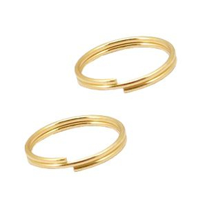 Benodigdheden van Stainless steel Roestvrij staal (RVS) splitring 12mm Goud