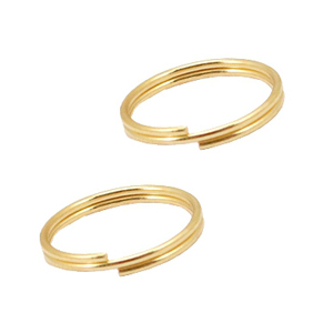 Benodigdheden van Stainless steel Roestvrij staal (RVS) splitring 10mm Goud