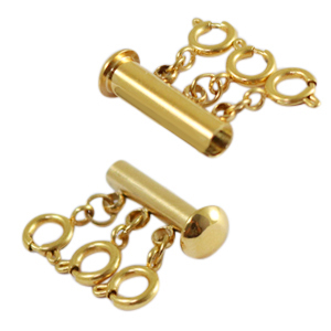 Benodigdheden van Stainless steel Roestvrij staal (RVS) multi ketting sluiter Goud