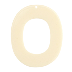 Hangers van resin ovaal Off white