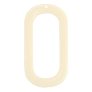 Hangers van resin langwerpig ovaal Off white