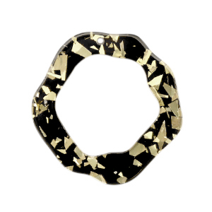 Hangers van resin asymmetrisch Champagne-black