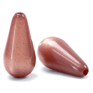 Super Polaris kralen druppel vorm shiny Rouge blush