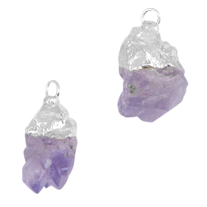 Hangers van natuursteen Purple-silver