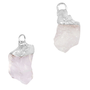 Hangers van natuursteen Crystal-silver
