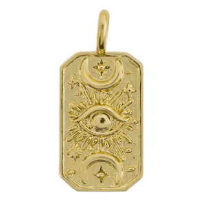 TQ metaal brass bedels eye Gold