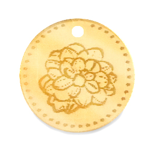 Bedels Plexx 20mm Birth flower October-Marigold Gold