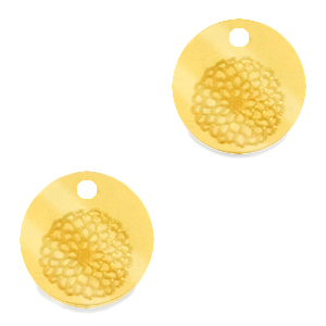 Bedels Plexx 12mm Birth flower November-Chrysant Gold