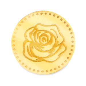 Cabochons Plexx 20mm Birth flower June-Rose Gold