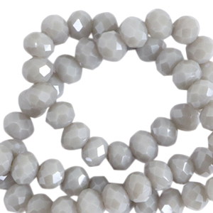 Facet kralen top quality disc 6x4 mm Purple haze-pearl shine coating