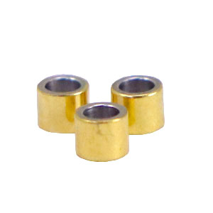 Kralen van Stainless steel Roestvrij staal (RVS) tube 2.5mm Goud