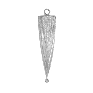 Metaal bedels DQ triangle Antiek zilver (nikkelvrij)