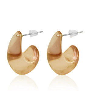 Musthave oorbellen creolen Tan brown