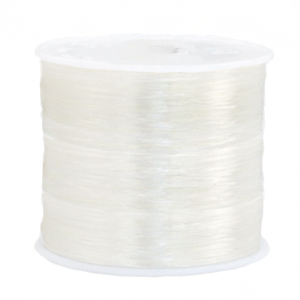 Elastiek rijg draad 1mm Transparant