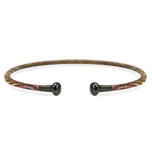 C.U.S&reg; bangle armband Brown-silver anthracite
