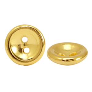 Metaal kralen DQ knoop 10mm Goud (nikkelvrij)