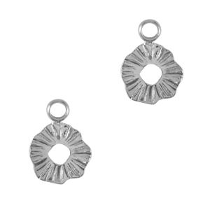Bedels van Stainless steel Roestvrij staal (RVS) 8mm Zilver
