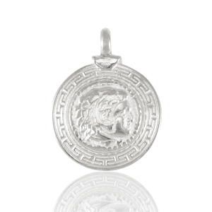 Metaal bedels DQ Alexander the Great Antiek zilver (nikkelvrij)