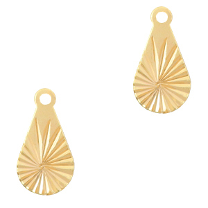 TQ metaal brass bedel drop Goud